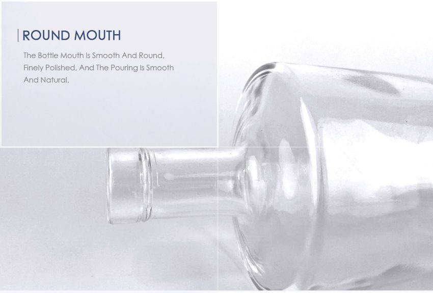 670ml Liquor Glass Bottle CY-844-Round Mouth
