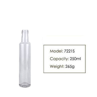 250ML Round Olive Oil Glass Bottle 7221S Transparent