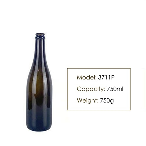 750ml Champagne Red Wine Glass Bottle 3711P