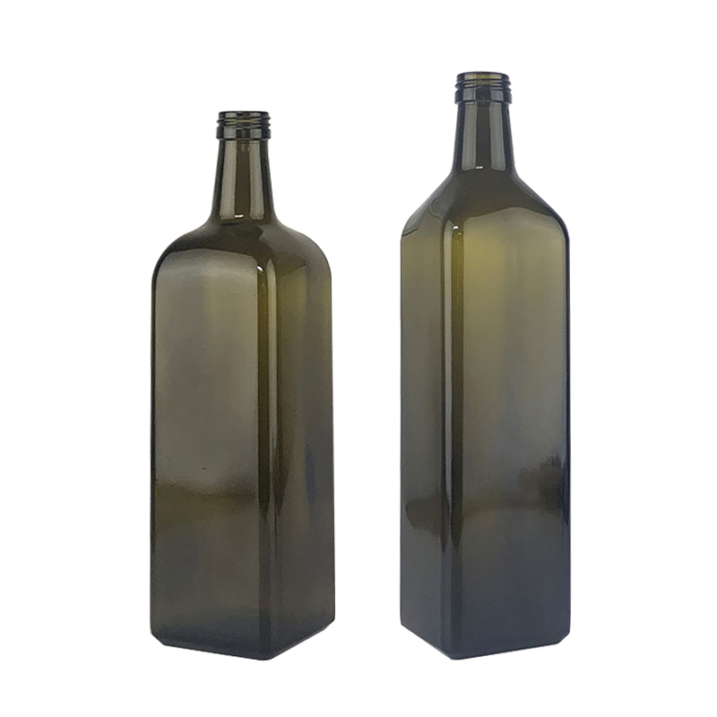 Large Green Olive Oil Bottle for Sale