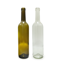 Empty clear wine bottles for sale at Chinese distributor