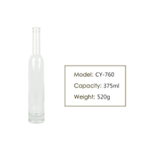 Small 375ml Thin Tall Glass Bottle CY-760