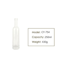 380ml Round Flint Liquor Glass Bottle CY-755