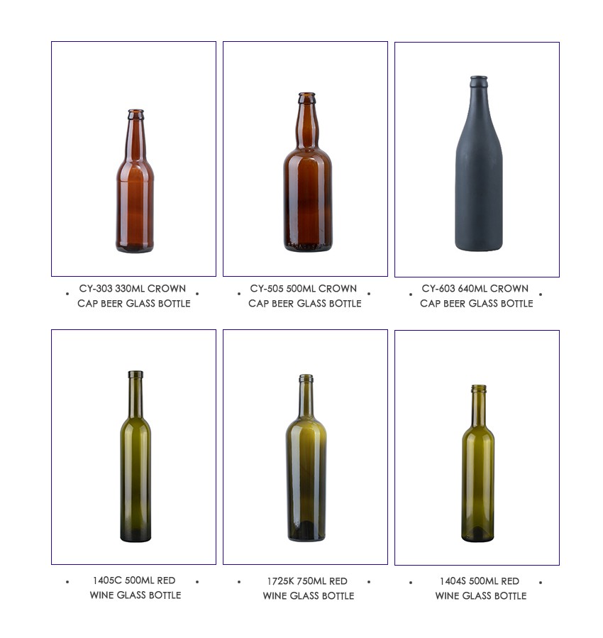 500ml Crown Cap Beer Glass Bottle CY-503 - Related Products