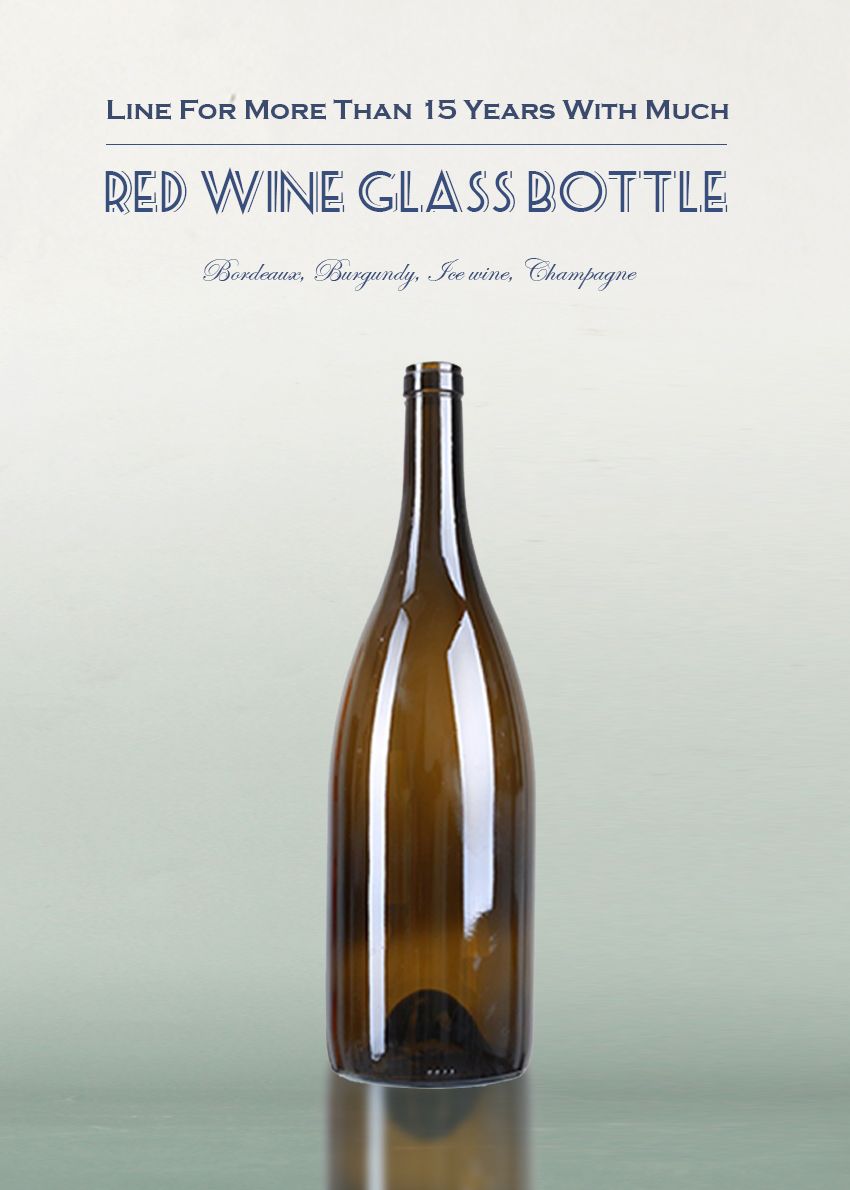 1500ml Burgundy Red Wine Glass Bottle 5938K-4