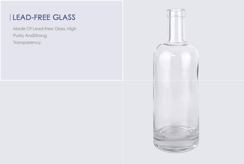 750ml Liquor Glass Bottle CY-837-Lead-Free Glass
