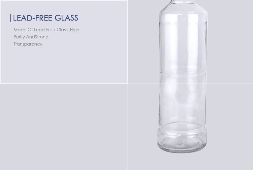 750ml Liquor Glass Bottle CY-845-Lead-Free Glass