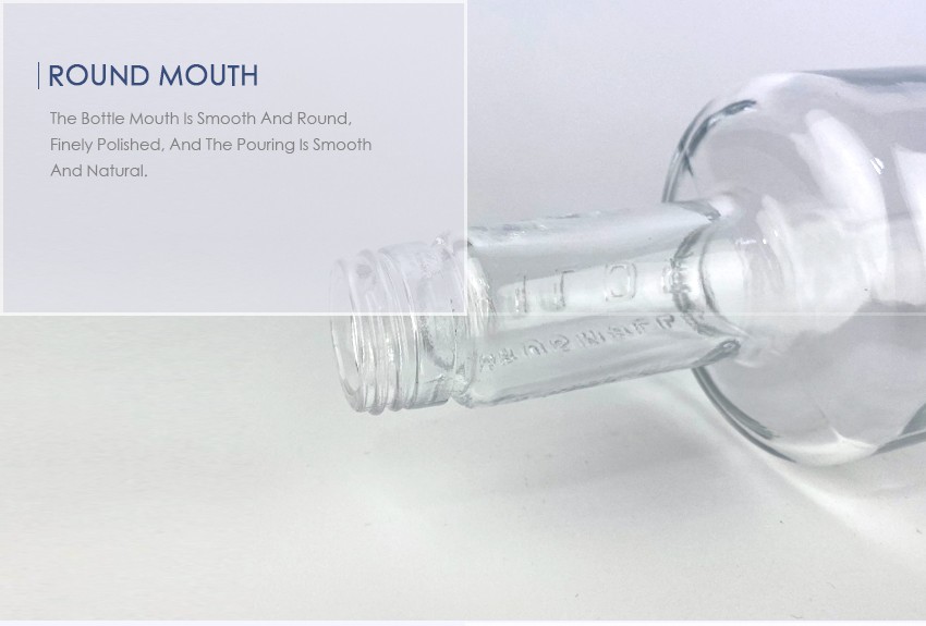 750ml Liquor Glass Bottle CY-878 - Round mouth