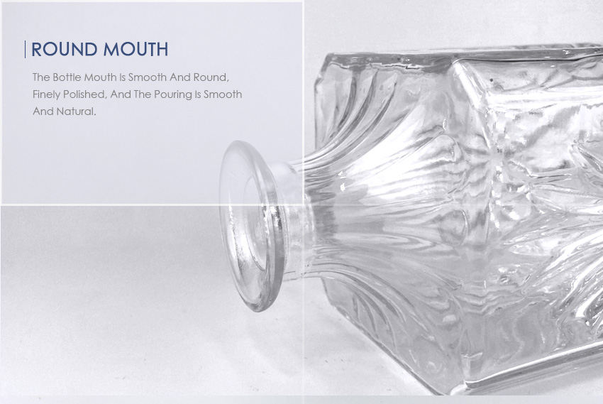1000ml Liquor Glass Bottle CY-886-Round Mouth