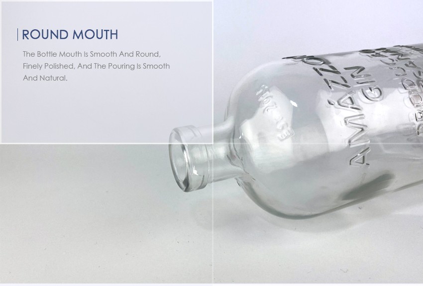 750ml Liquor Glass Bottle CY-893 - Round mouth