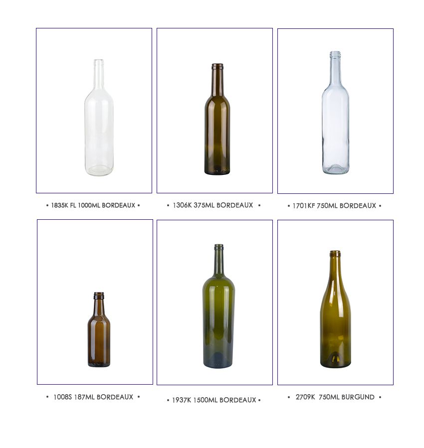 1000ml Bordeaux Red Wine Glass Bottle 1835K