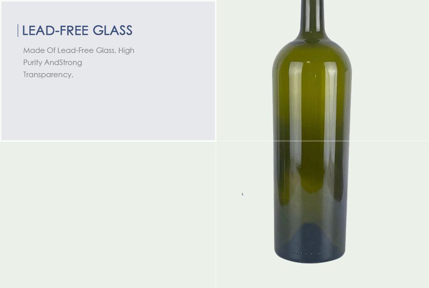 1500ml Bordeaux Red Wine Glass Bottle 1937K