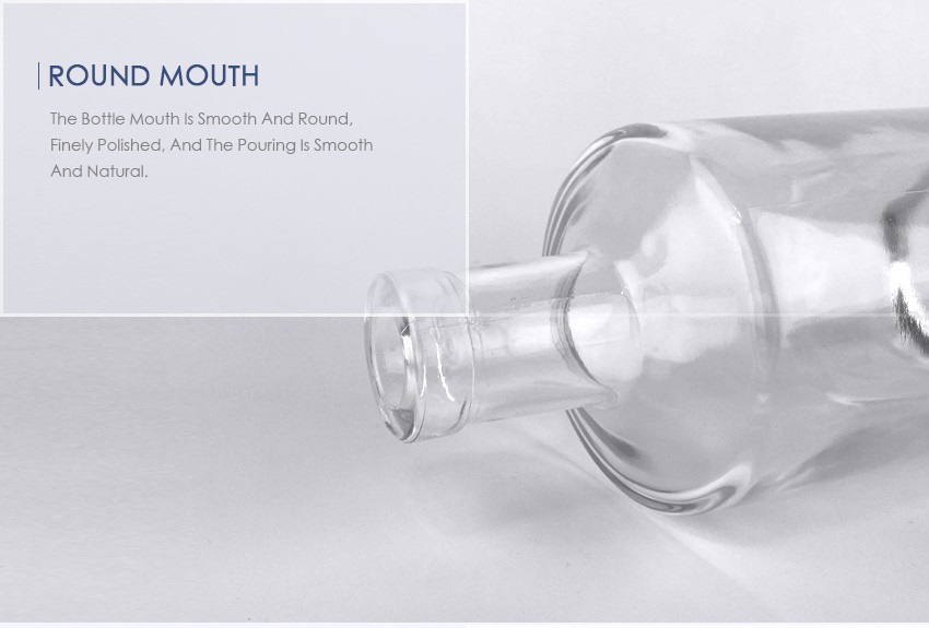 750ml Liquor Glass Bottle CY-862 - Round mouth