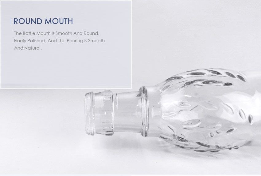 500ml Liquor Glass Bottle CY-775-Round Mouth