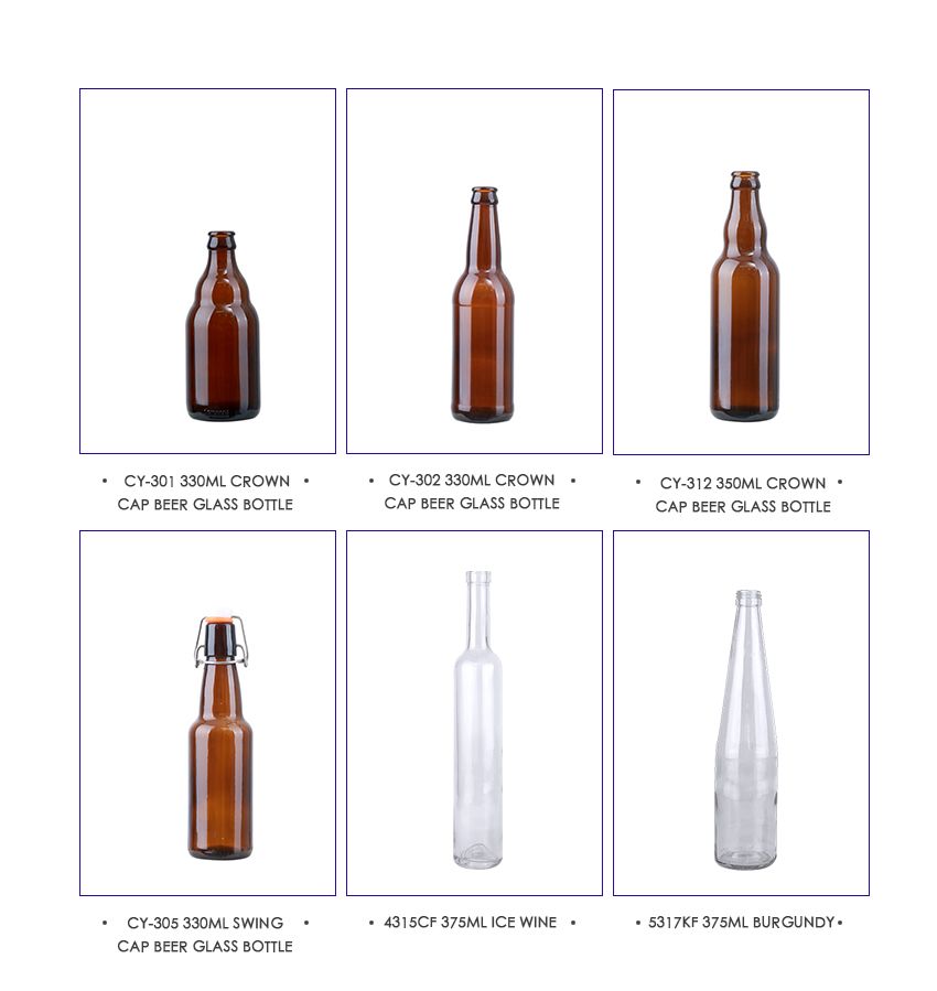 330ml Crown Cap Beer Glass Bottle CY-308-Related Products