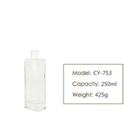 250ml Square Liquor Glass Bottle CY-753