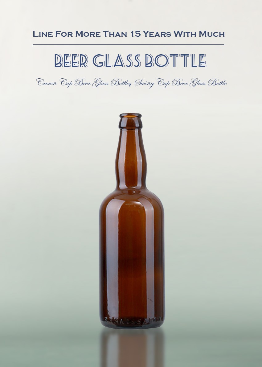 500ml Crown Cap Beer Glass Bottle CY-505-1