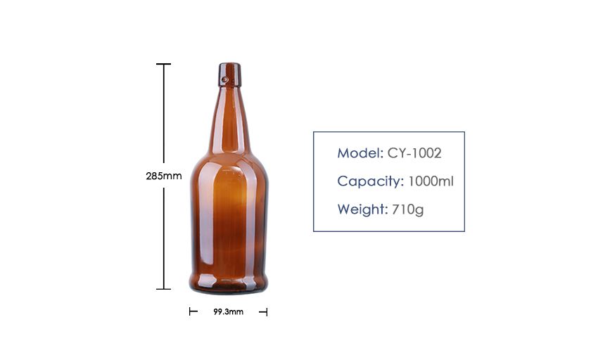 1000ml Swing Cap Beer Glass Bottle CY-1002-Product Parameter-1