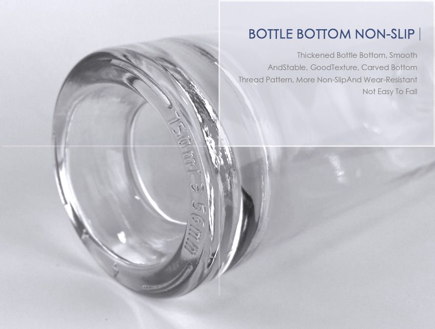 750ml Liquor Glass Bottle CY-840-Bottle Bottom Non-Slip