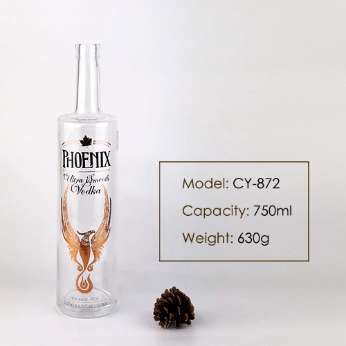 500ml Glass Bottle for Vodka Brandy Whiskey