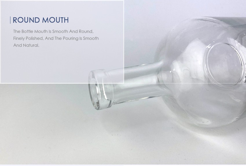 750ml Liquor Glass Bottle CY-876 - Round mouth