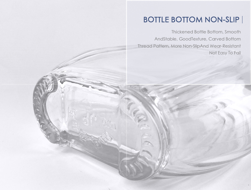 530ml Liquor Glass Bottle CY-885-Bottle Bottom Non-Slip