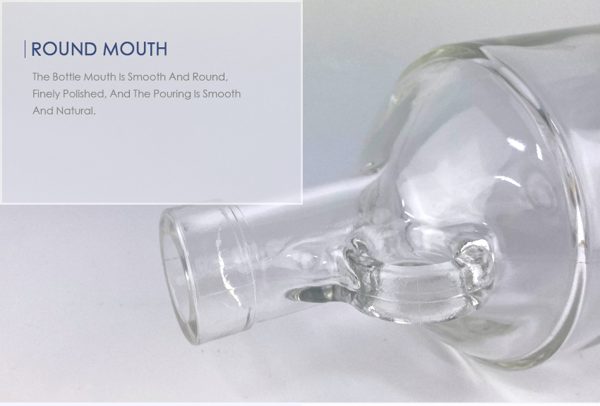 750ml Liquor Glass Bottle CY-871-Round Mouth