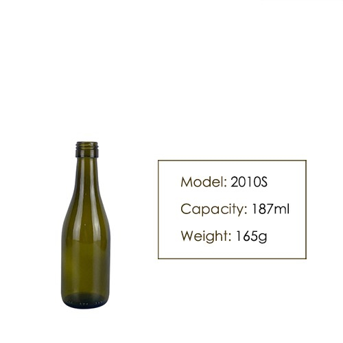 187ml Burgundy Red Wine Glass Bottle 2010S