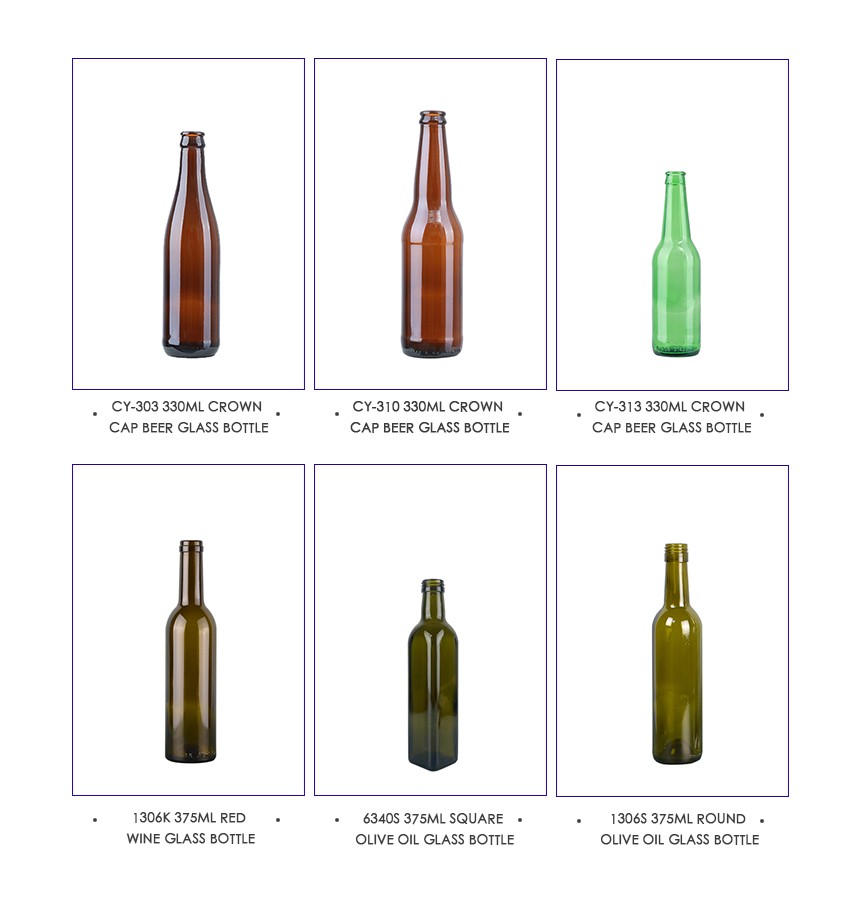  330ml Crown Cap Beer Glass Bottle CY-302