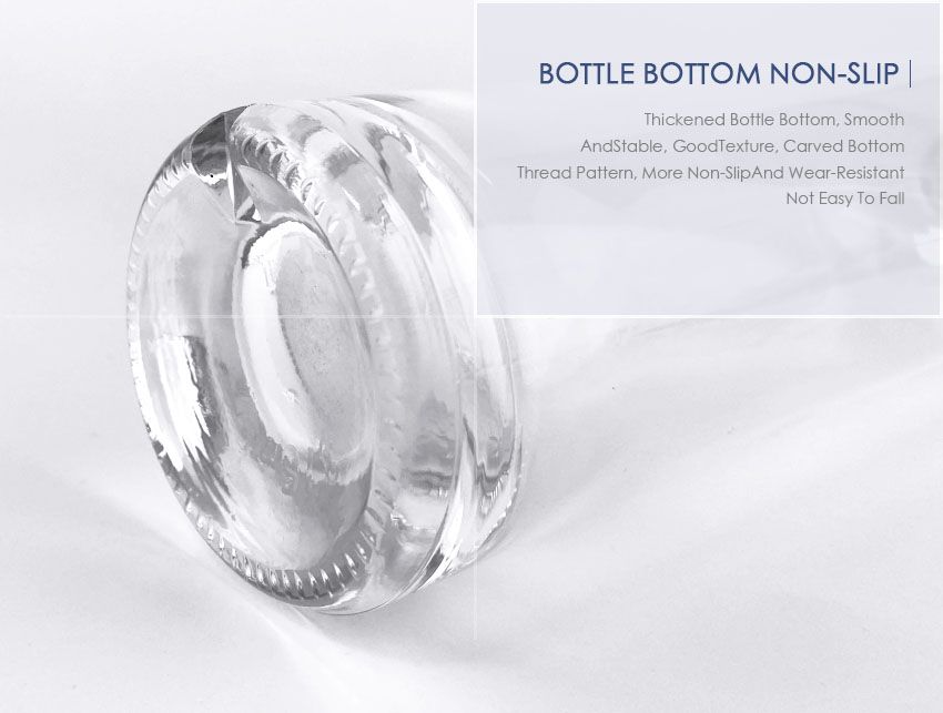 380ml Liquor Glass Bottle CY-755-Bottle Bottom Non-Slip
