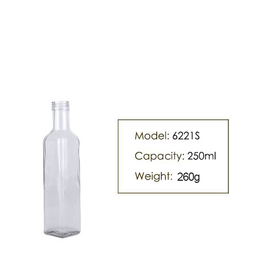 250ml Clear Olive Oil Bottle