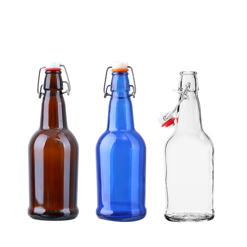 500ml Empty Clear Glass Beer Bottles Wholesale Buy 500ml Swing Cap