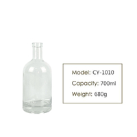 700ml Vodka Super Flint Glass Liquor Bottle CY-1010
