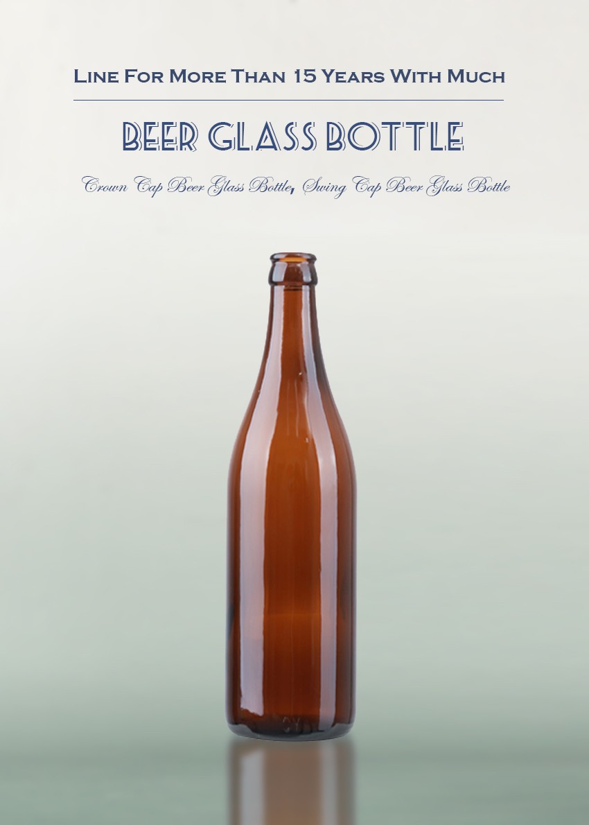 500ml Crown Cap Beer Glass Bottle CY-503-1