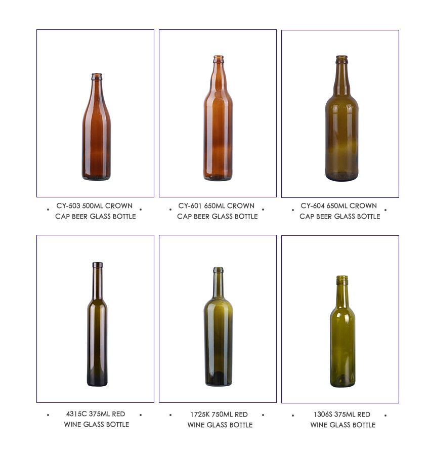 500ml Crown Cap Beer Glass Bottle CY-505 - Related Products