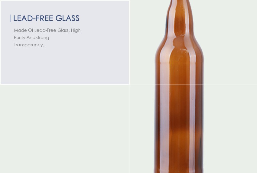 650ml Crown Cap Beer Glass Bottle CY-601 - Lead-free glass