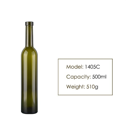 500ml Ice Wine Red Wine Glass Bottle 1405C