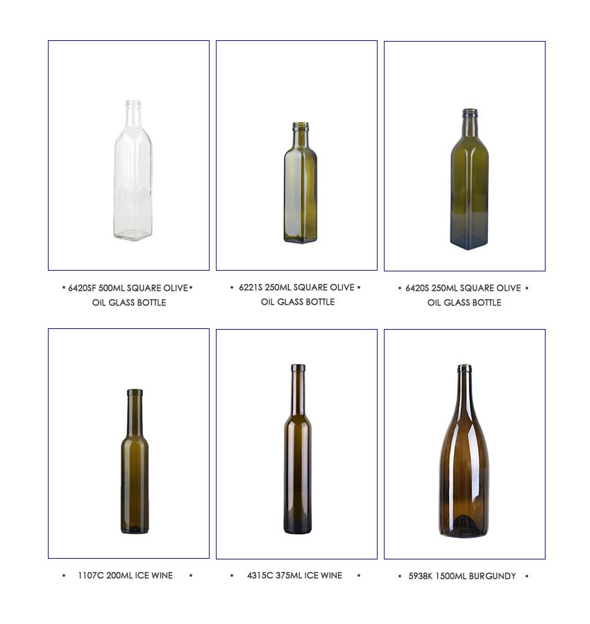 6221S Round Olive Oil Glass Bottle 250ML-Product Parameter-Related Products