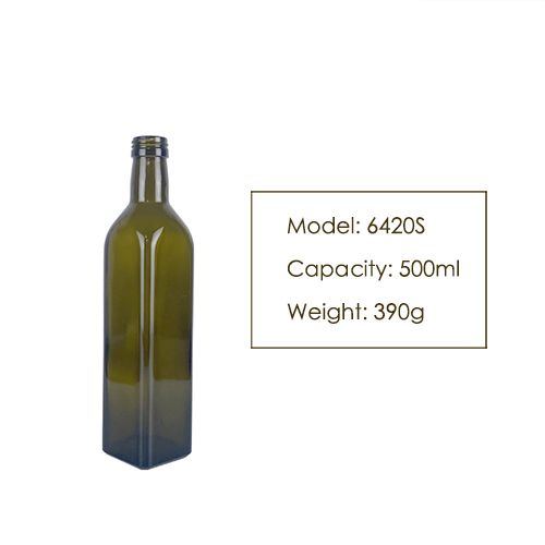 500ml Square Olive Oil Bottle 6420S