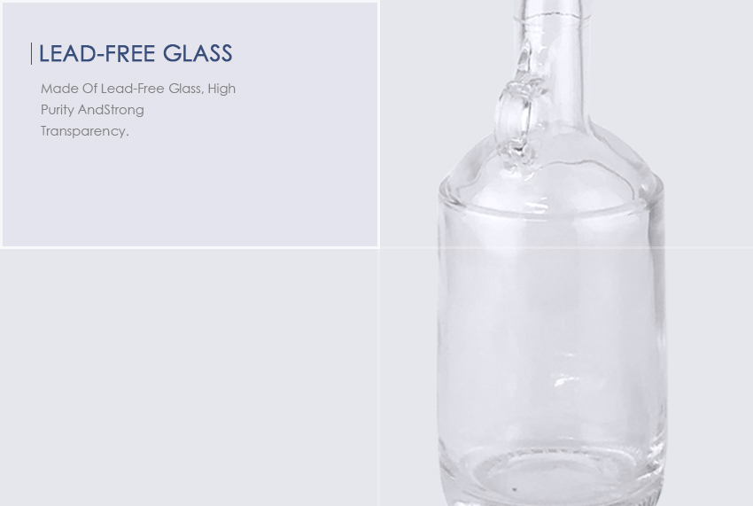 750ml Liquor Glass Bottle CY-871-Lead-Free Glass