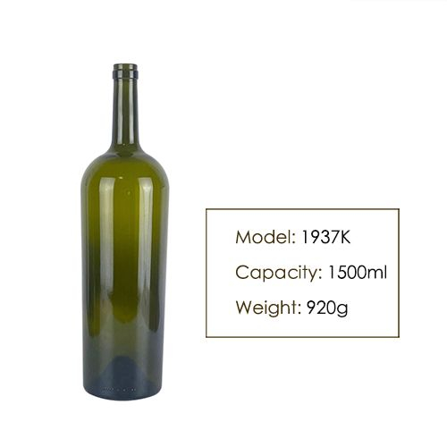 1500ml Bordeaux Red Wine Glass Bottle 1937K