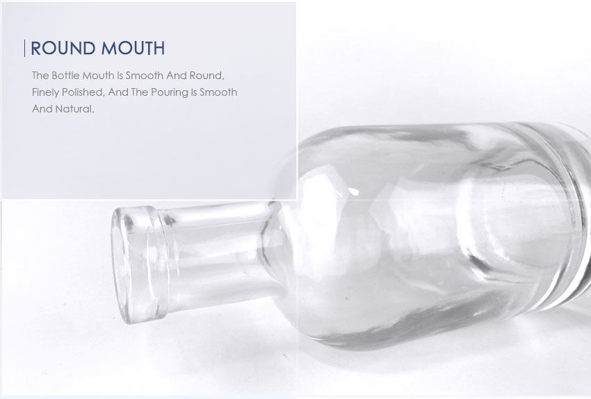 200ml Liquor Glass Bottle CY-751-Round Mouth