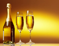 White And Gold Champagne Bottle Wholesale for Sale