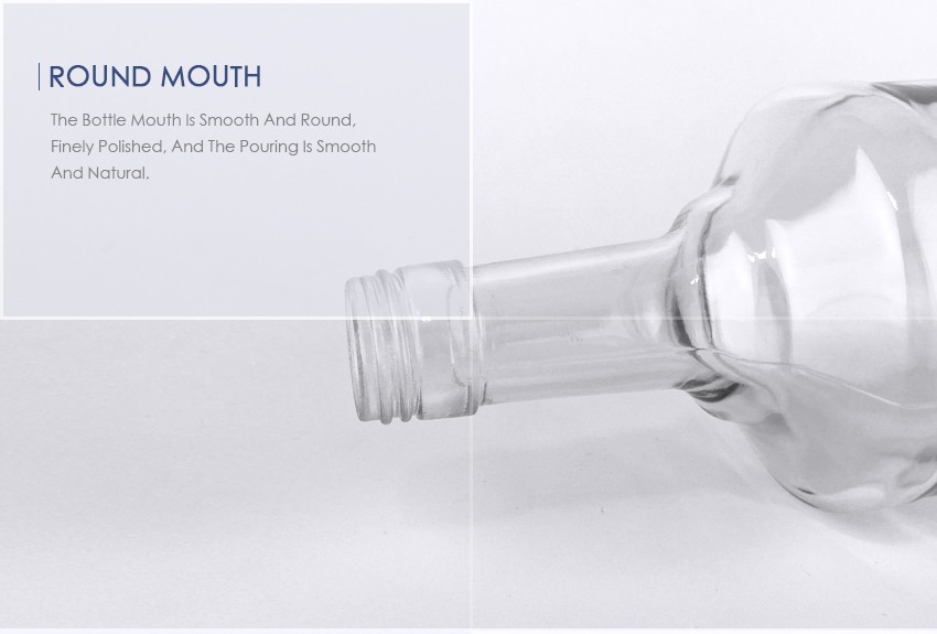 1000ml Liquor Glass Bottle CY-1026 - Round mouth