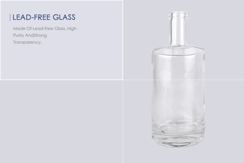 750ml Liquor Glass Bottle CY-842-Lead-Free Glass