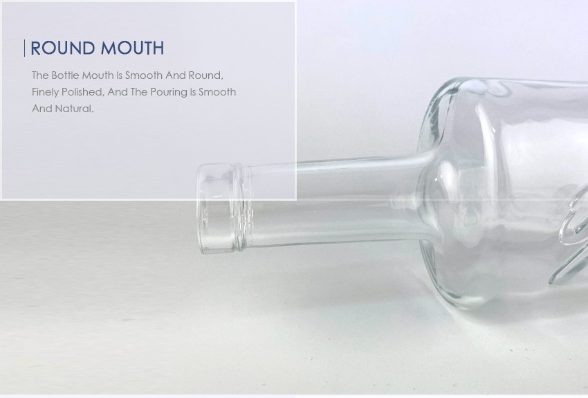 750ml Liquor Glass Bottle CY-880 - Round mouth
