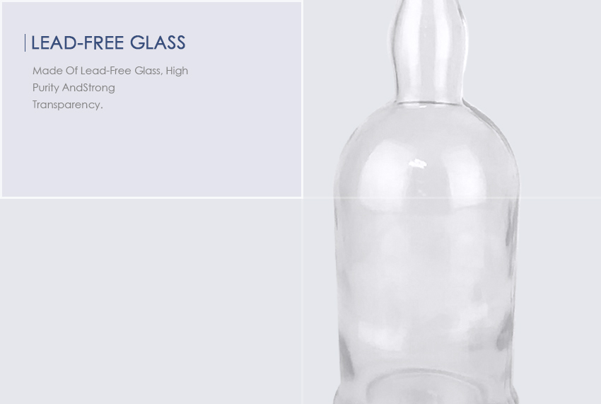 750ml Liquor Glass Bottle CY-864-Lead-Free Glass