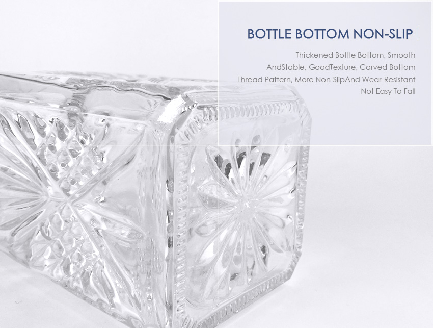 1000ml Liquor Glass Bottle CY-886-Bottle Bottom Non-Slip