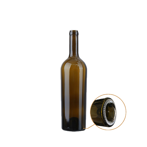 750ml Bordeaux Green Wine Bottle 1726K