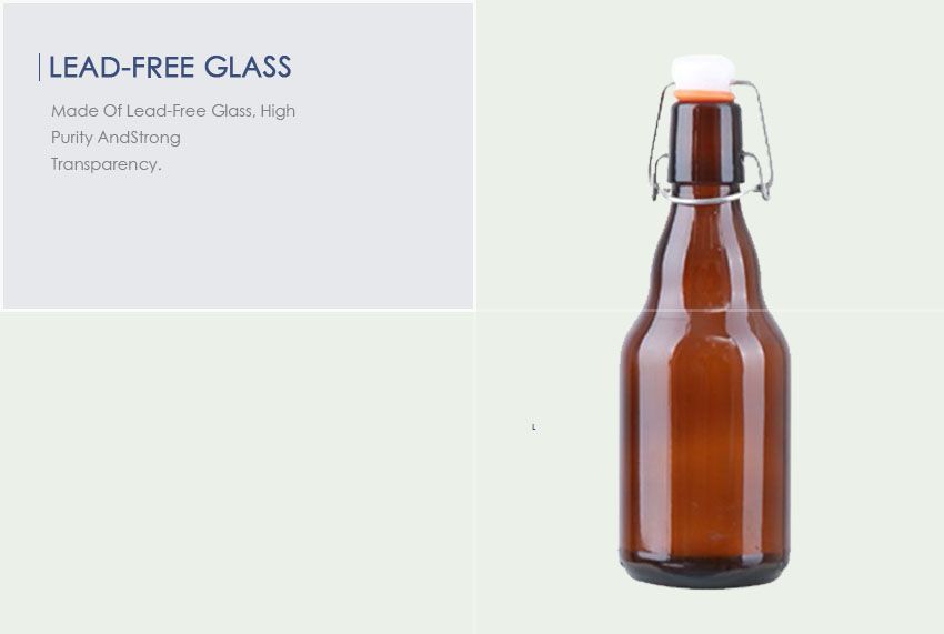 330ml Swing Cap Beer Glass Bottle CY-306 lead-free glass